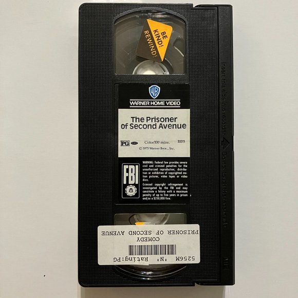 The Prisoner of Second Avenue Jack Lemmon Anne Bancroft VHS - Picture 3 of 4